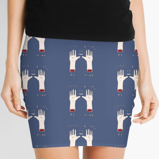 Discover Frightened Rabbit “Be Kind” Hands Women's Mini Skirts