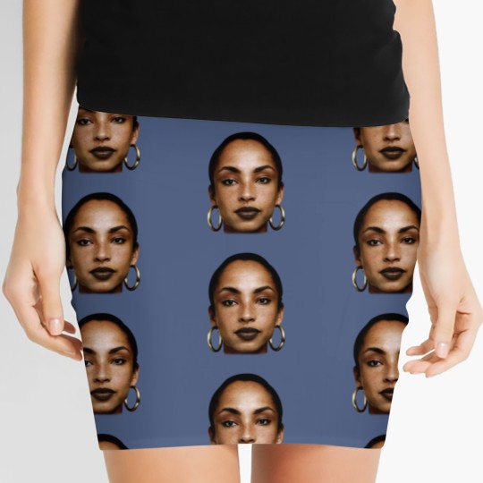 Discover Rare Sade Adu Face Women's Mini Skirts Collection Singer Unisex Women's Mini Skirts