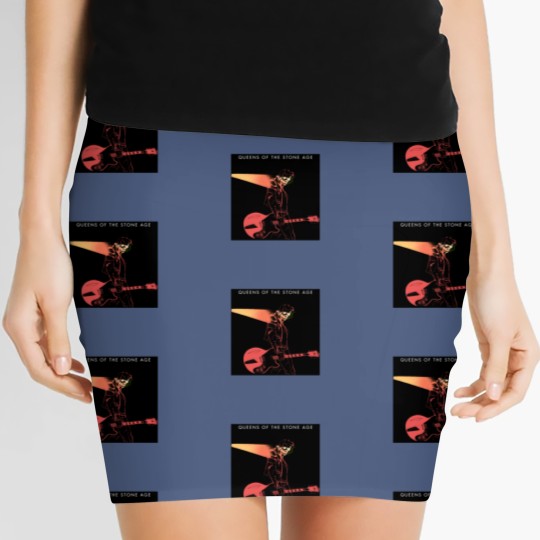 Discover Queens Of The Stone Age Skeleton Guitar Player Women's Mini Skirts, Queens Of the Stone Age Women's Mini Skirts