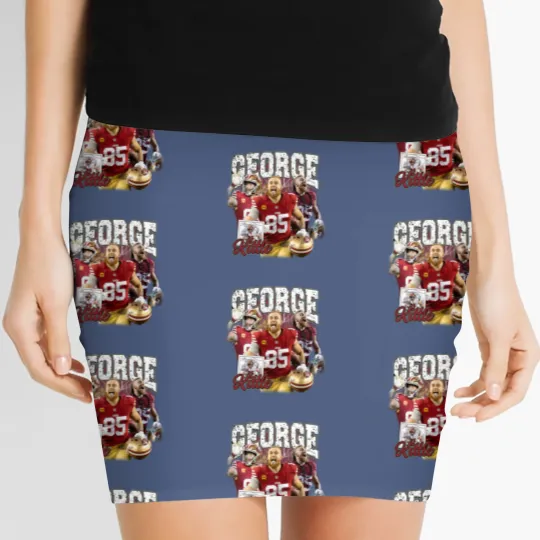 Discover Vintage 90s Graphic Style George Kittle Women's Mini Skirts, San Francisco Football