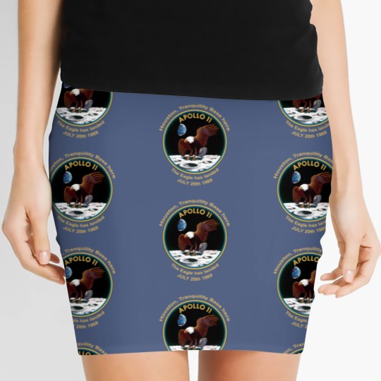 Discover NASA Apollo 11 Flight Patch The Eagle has landed Women's Mini Skirts