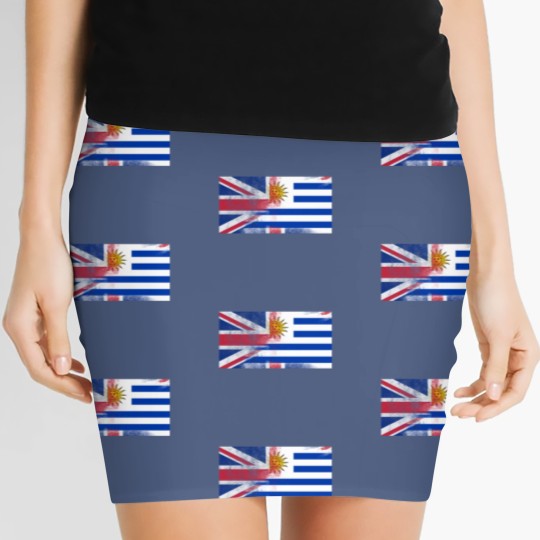 Discover British Uruguayan Half Uruguay Half UK Flag Women's Mini Skirts