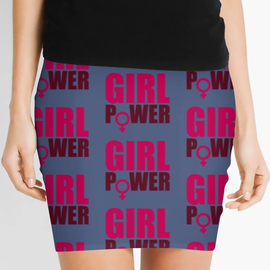 Discover symbol venus girl power text saying cool female wo Women's Mini Skirts