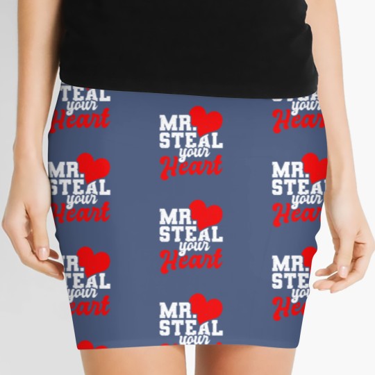 Discover Mr Steal Your Heart Valentines Day Women's Mini Skirts Women's Mini Skirts