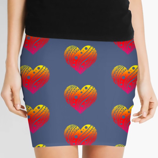 Discover Samoan Fatu Heart T Tattoo Gift Idea Women's Mini Skirts