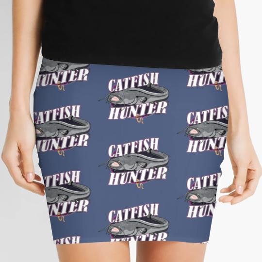 Discover Catfish Gift Mudcat Fisherman wels catfish Women's Mini Skirts