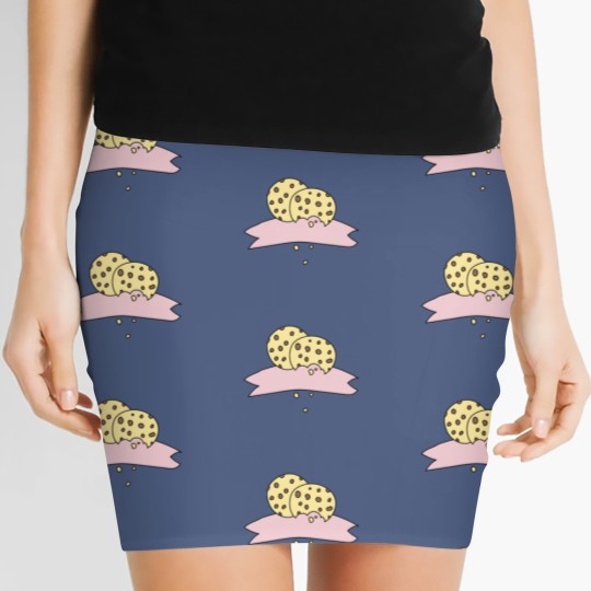 Discover Cookies Chocolate Bakery Hand Drawn Doodle Women's Mini Skirts