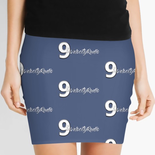 Discover White 9FM Radio Women's Mini Skirts