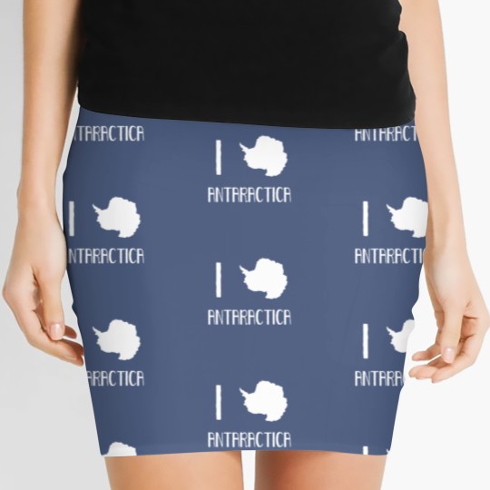 Discover I Love Antarctica South Pole Penguin Expedition Women's Mini Skirts