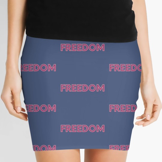 Discover Freedom People World Together Women's Mini Skirts