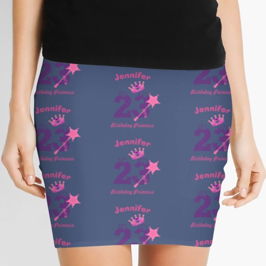 Discover Birthday Girl Custom Name Age Women's Mini Skirts