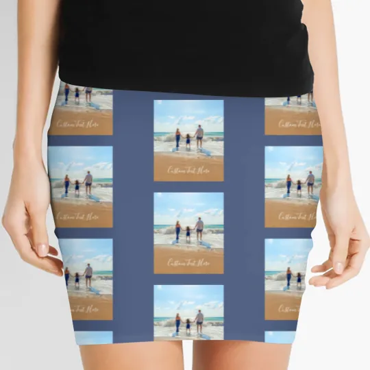 Discover Custom Photo and Text  Your Own Design Women's Mini Skirts
