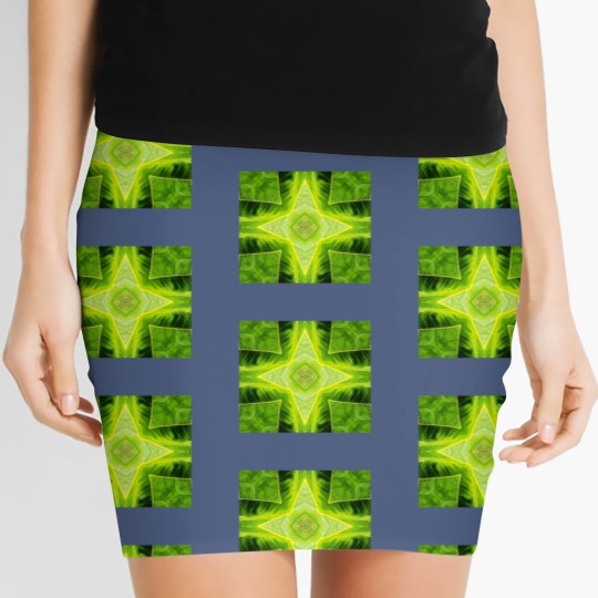 Discover ABSTRACT PAINTED GEOMETRIC ART BREADFRUIT PATTERN. Women's Mini Skirts