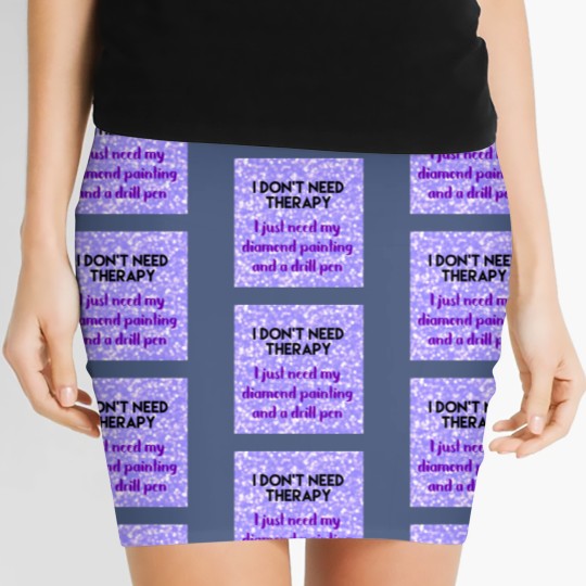 Discover Diamond Painting No Therapy Women's Mini Skirts