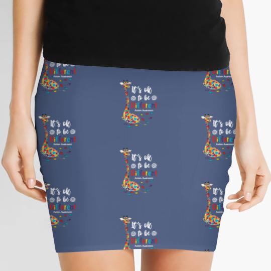 Discover April 2Nd It's Ok Tobe Different Autism Awareness Women's Mini Skirts