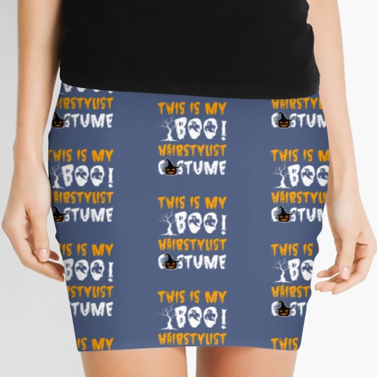 Discover Funny Barber | This Is My Boo Hairstylist Costume Sweat Women's Mini Skirts
