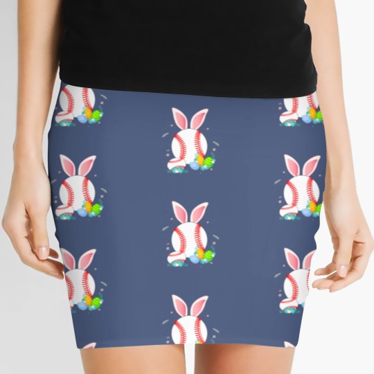Discover Baseball Easter Egg Women Men Teen Girls Boys Women's Mini Skirts