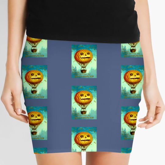 Discover Jack O' Lantern Air Balloon Women's Mini Skirts