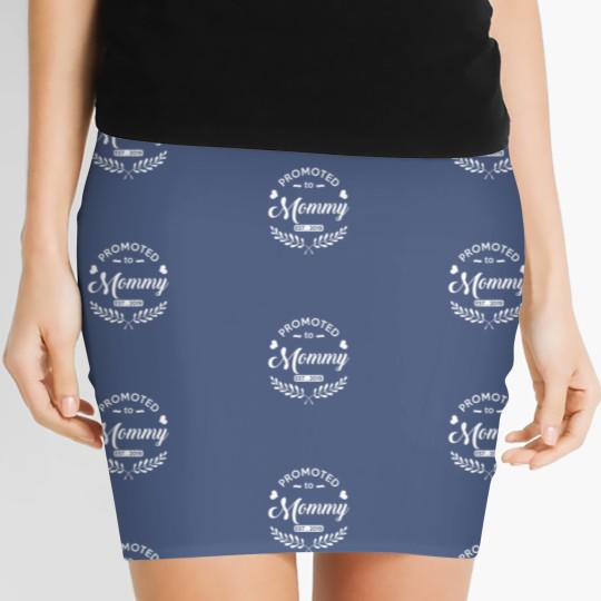 Discover Promoted to Mommy 2021 New Mom To Be Women's Mini Skirts