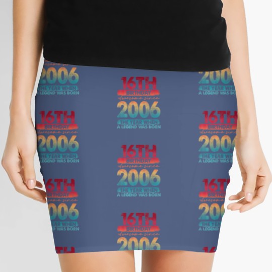 Discover Vintage 2006 Limited Edition 2006 16 Years Old 16T Women's Mini Skirts