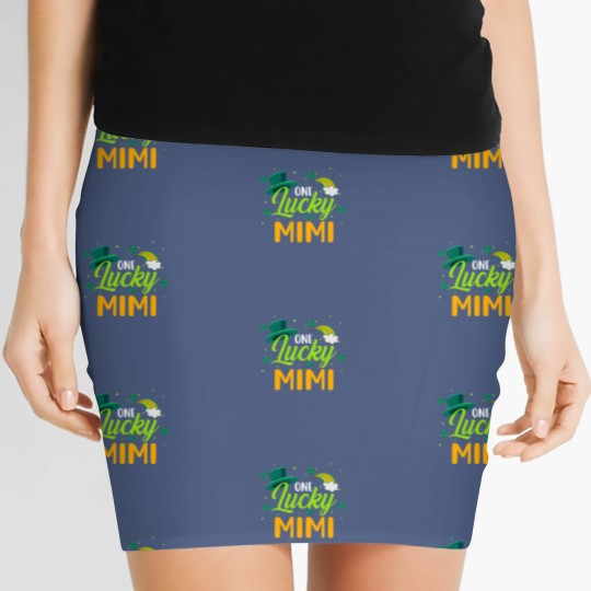 Discover Lucky Mimi Green Four Leaf Clover Patrick's Day Women's Mini Skirts