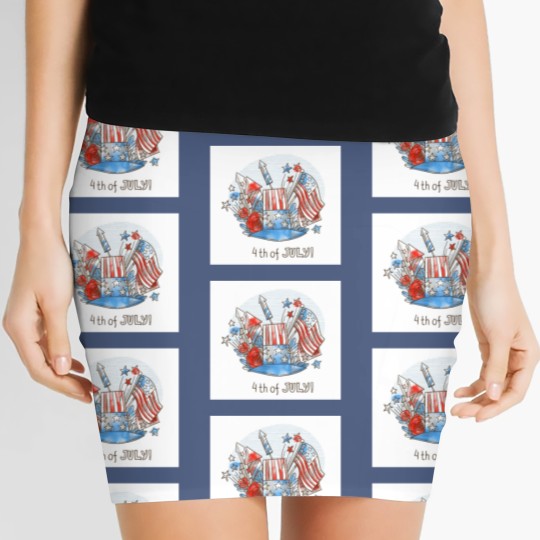 Discover Happy 4th of July Women's Mini Skirts