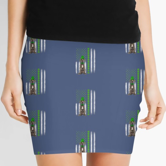 Discover Dane Saint Patrick's Day American Flag Dogs Lover Women's Mini Skirts