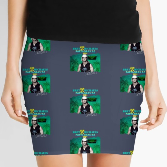 Discover New Popular ​Bret Michaels Tour 2024 Gift For Fan Women's Mini Skirts