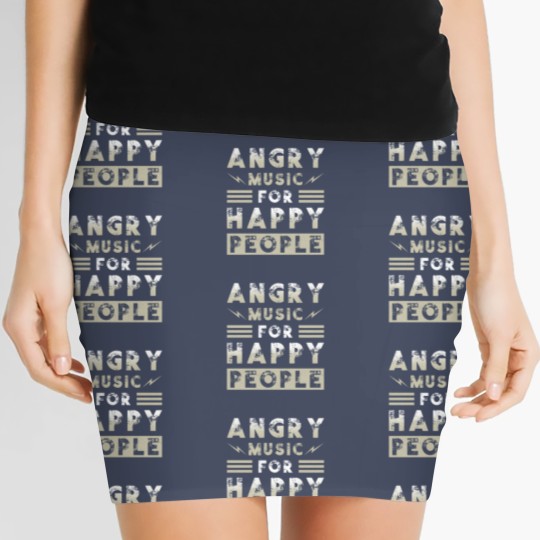 Discover Metal Music Angry Music For Happy People Women's Mini Skirts