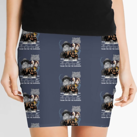 Discover The sharp dressed simple man tour zz top lynyrd skynyrd signatures 2023 Women's Mini Skirts