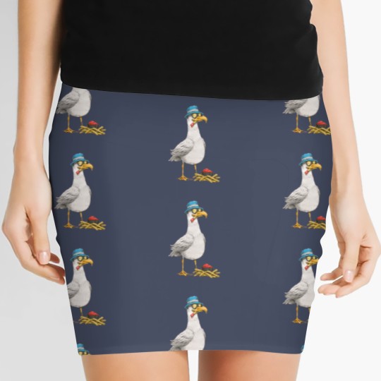 Discover Seagull with fries Women's Mini Skirts
