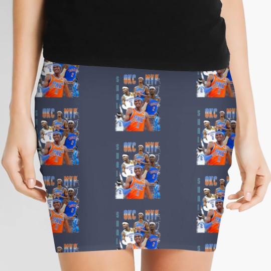Discover OKC thunder Women's Mini Skirts SGA Thunder Shai Gilgeous Alexander Women's Mini Skirts