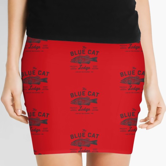Discover Ozark Blue Cat Lodge Women's Mini Skirts Classic Unisex Missouri Women's Mini Skirts