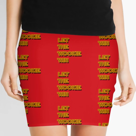 Discover Let The Wookie Win Women's Mini Skirts