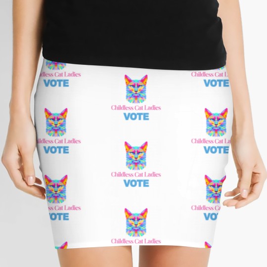 Discover Funny Cat Women's Mini Skirts for Childless Ladies