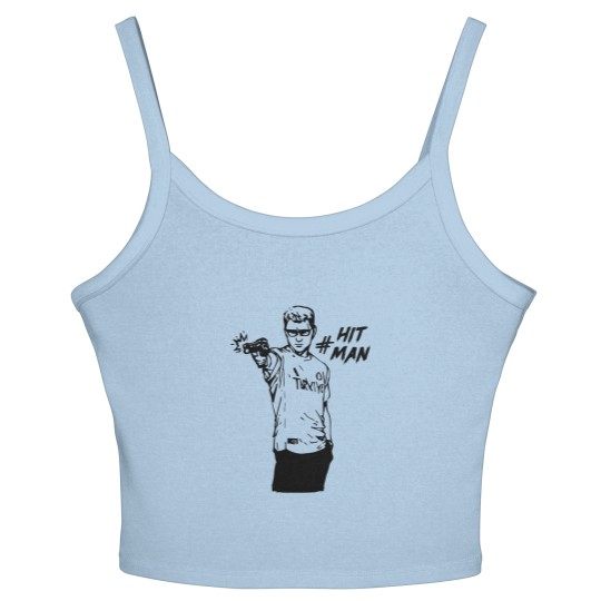 Discover Turkish Shooter Yusuf Dikec Women's Spaghetti Strap Tank Tops, Hit Man Women's Spaghetti Strap Tank Tops,Shooting Sports Women's Spaghetti Strap Tank Tops,Cool Shooter Women's Spaghetti Strap Tank Tops