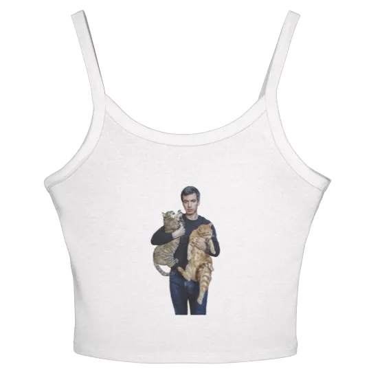 Discover Nathan Fielder and His Cats Classic Women's Spaghetti Strap Tank Tops