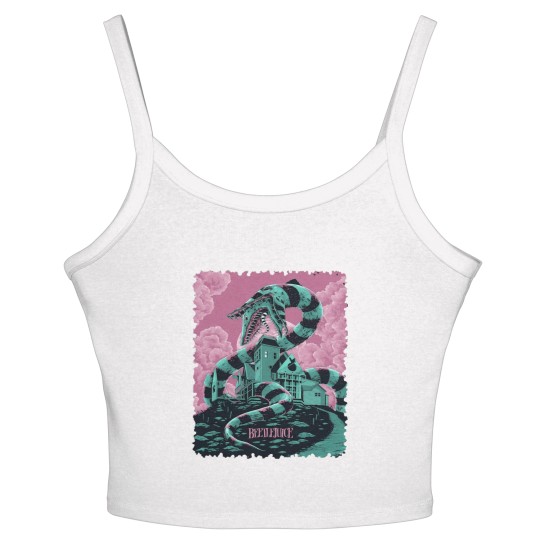 Discover Beetlejuice Sandworm Poster Women's Spaghetti Strap Tank Tops, 80s Movie Poster Women's Spaghetti Strap Tank Tops