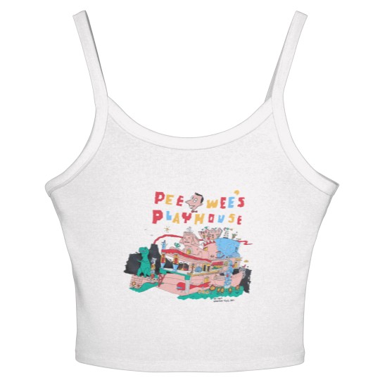Discover Funny Vintage Pee Wee's Playhouse Women's Spaghetti Strap Tank Tops, Vintage 90s Pee Wee Herman Women's Spaghetti Strap Tank Tops