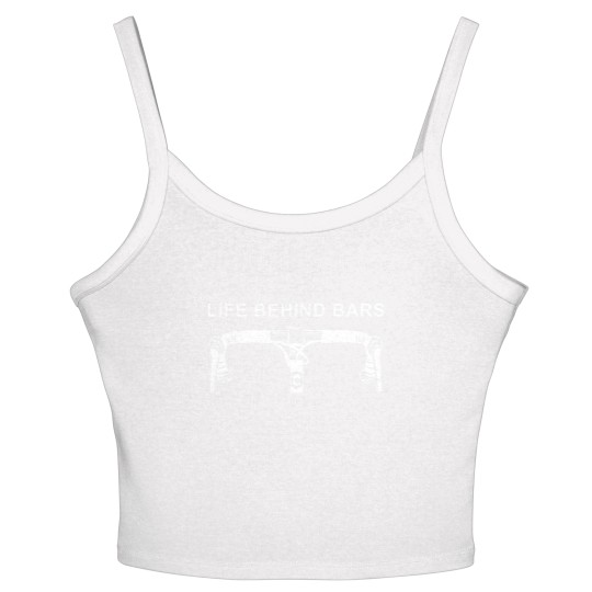 Discover LIFE BEHIND BARS Women's Spaghetti Strap Tank Tops Funny Cycling Biking Women's Spaghetti Strap Tank Tops