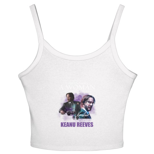 Discover Keanu Reeves Women's Spaghetti Strap Tank Tops, John Wick, Keanu Reeves Women's Spaghetti Strap Tank Tops