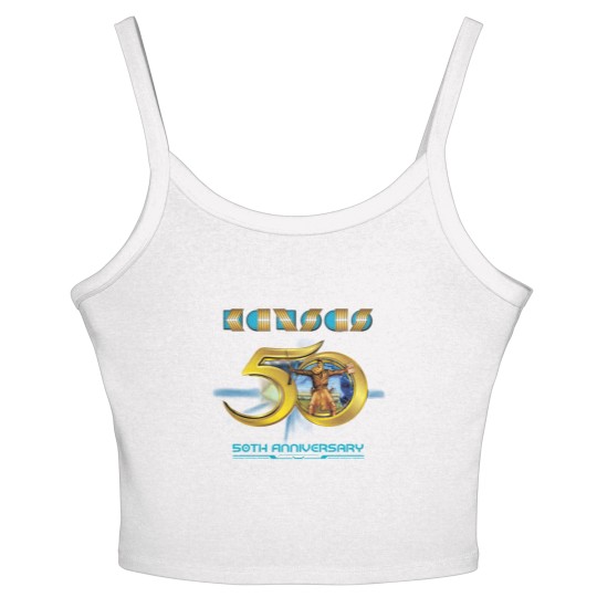 Discover Kansas Band 50th Anniversary Women's Spaghetti Strap Tank Tops