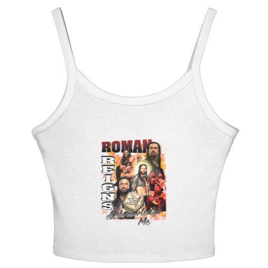 Discover Roman Reigns Acknowledge Me Unisex Softstyle Women's Spaghetti Strap Tank Tops, Roman Reigns Unisex Women's Spaghetti Strap Tank Tops