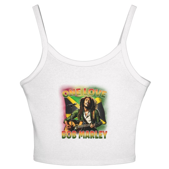 Discover Bob Marley One Love Women's Spaghetti Strap Tank Tops, Bob Marley Women's Spaghetti Strap Tank Tops