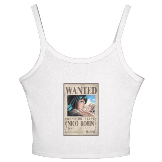 Discover WANTED NICO ROBIN Women's Spaghetti Strap Tank Tops
