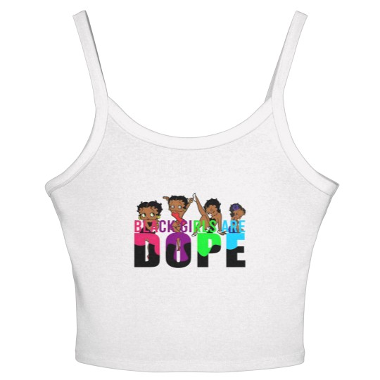 Discover Betty Boop Black Girls Are Dope Vintage Women's Spaghetti Strap Tank Tops, Animation Women's Spaghetti Strap Tank Tops, Betty Boop Women's Spaghetti Strap Tank Tops