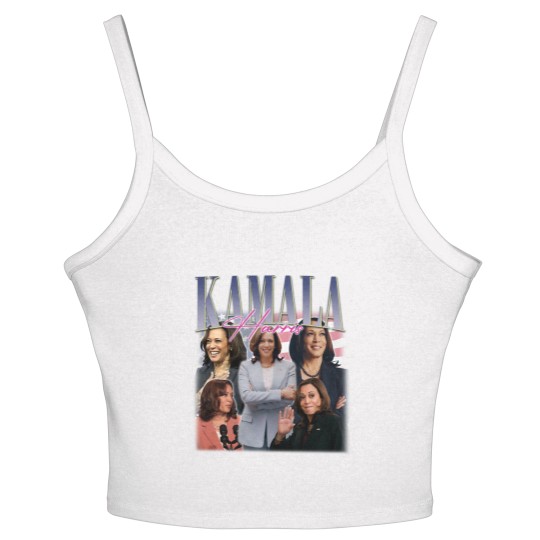 Discover KAMALA HARRIS Women's Spaghetti Strap Tank Tops | Kamala Harris Homage Women's Spaghetti Strap Tank Tops