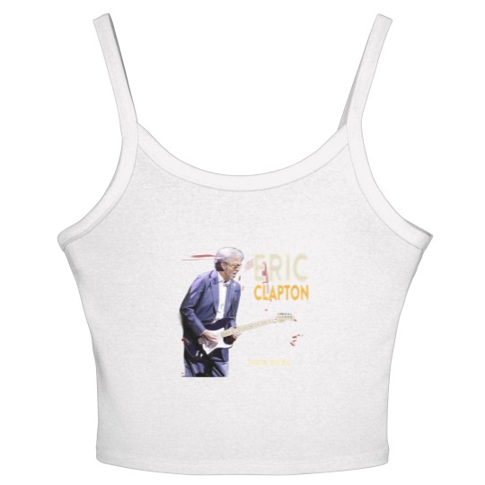 Discover Eric Clapton 2024 tour Music Black Women's Spaghetti Strap Tank Tops Great Gift