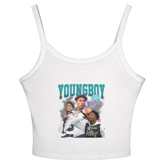 Discover Youngboy Women's Spaghetti Strap Tank Tops, Vintage Youngboy Women's Spaghetti Strap Tank Tops, Retro Youngboy Women's Spaghetti Strap Tank Tops