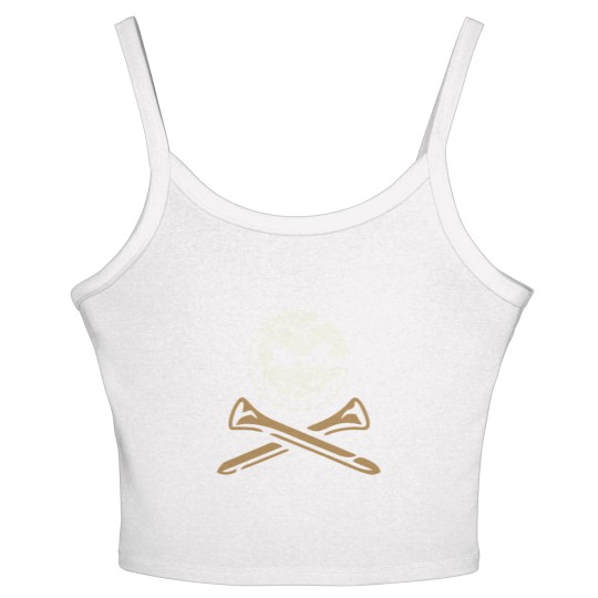 Discover Crushers LIV-GC Golf Merch Fitted V-Neck 54 Women's Spaghetti Strap Tank Tops